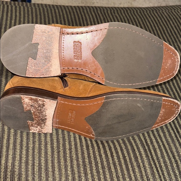 Johnston & Murphy mens suede zip up boots sz 11 - Picture 4 of 4